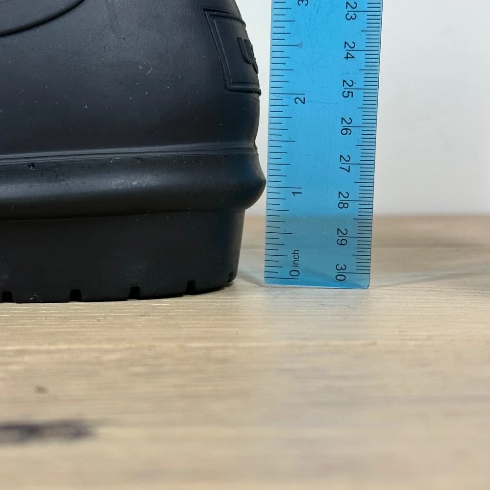 UGG Droplet Chelsea Rain Boots Mens 11 Black Waterproof Rubber Ankle Pull On
